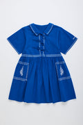 26101320 (Barcos Embroidered Long Dress Blue)