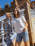 Reversible Cotton Crochet Top - White