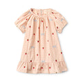 F10892 Dolly Bow Dress - Berry/Bow Gingham